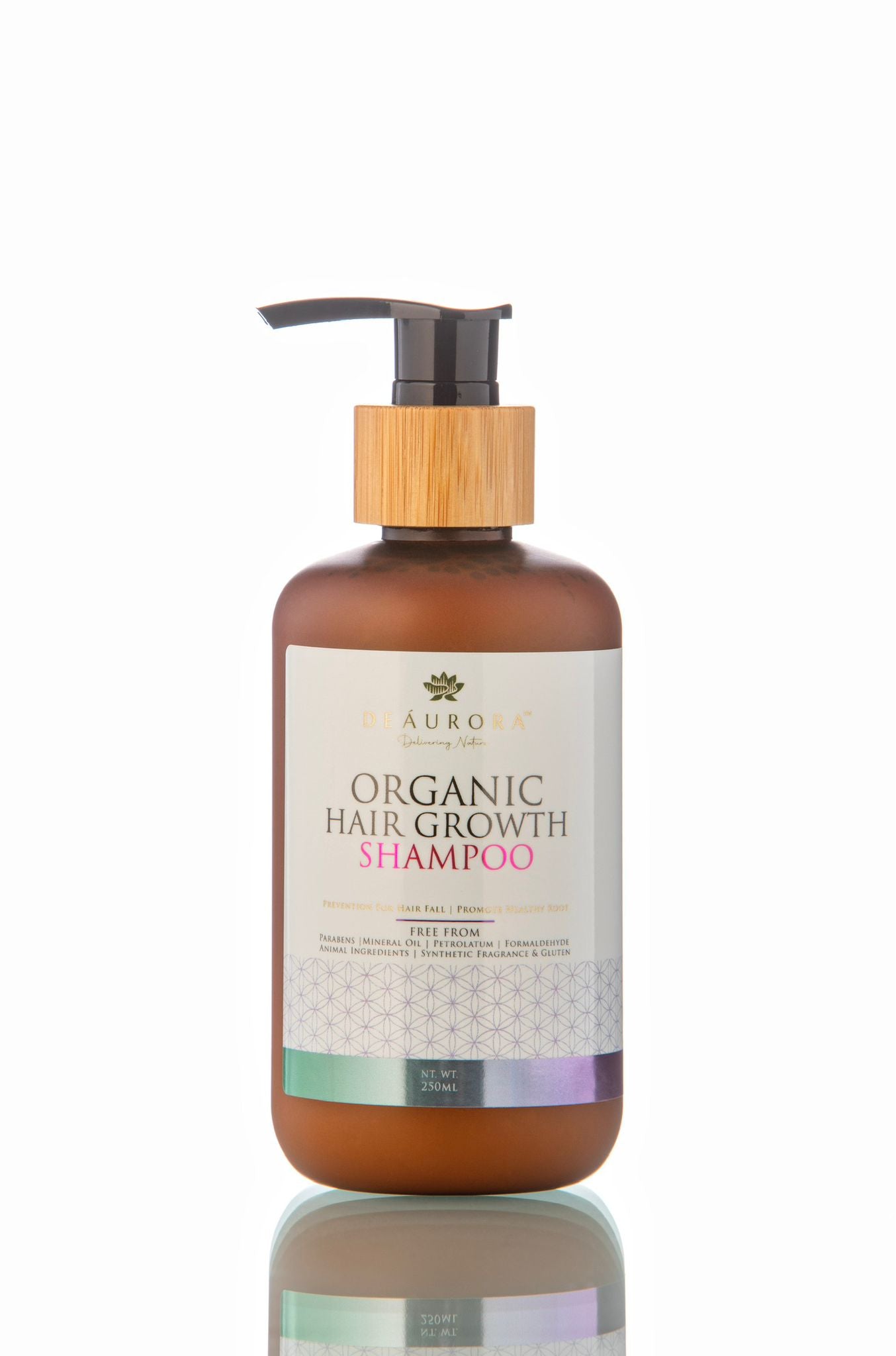 DeAurora Organic Hair Growth Shampoo 250ml